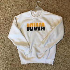 White Iowa Crewneck